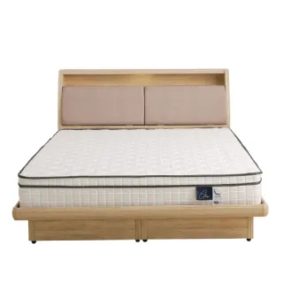 【本木】捷絲 貓抓皮靠枕插座房間三件組(雙人加大6尺 床墊+床頭+六分加厚床底)