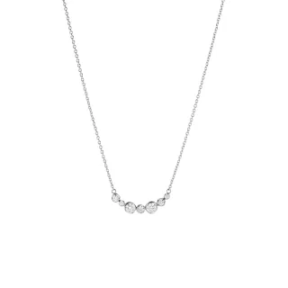 【Georg Jensen 官方旗艦店】GEORG JENSEN SIGNATURE DIAMONDS 項鏈(18K白金 鑽石)