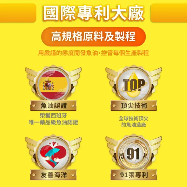 【中化健康生技】沛存高濃度魚油DHA70% 60錠×5盒(西班牙Solutex專利魚油/rTG型態吸收快/小膠囊獨立包裝)