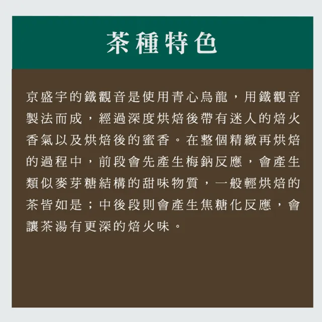 【京盛宇】鐵觀音-200g品味罐裝茶葉(鐵觀音/100%台灣茶葉)