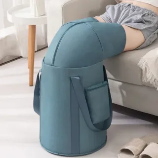 【媽媽咪呀】買一送一共2入 免插電高桶身全包覆薰蒸泡腳桶/折疊保溫泡腳袋