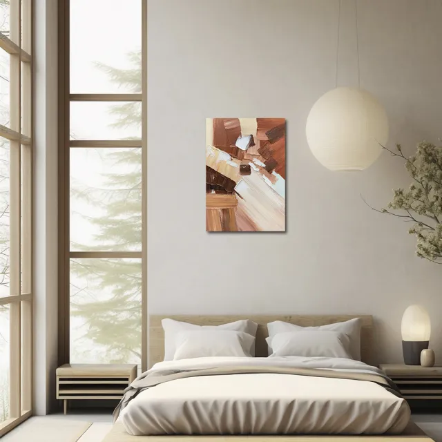 【御畫房】當代國家級展覽畫家 抽象系列手繪油畫70×100cm(DB-115)