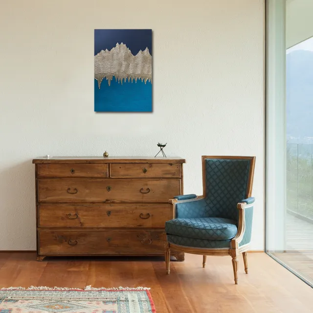 【御畫房】當代國家級展覽畫家 抽象系列手繪油畫70×100cm(DB-108)