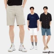 【Hang Ten】男裝-REGULAR FIT經典斜紋布開扣百慕達短褲(多色選)
