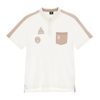 【PLAYBOY】貼布繡口袋POLO衫(白色)
