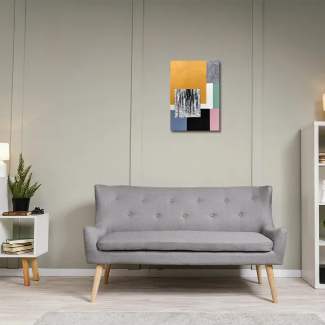 【御畫房】當代國家級展覽畫家 抽象系列手繪油畫70×100cm(DB-131)