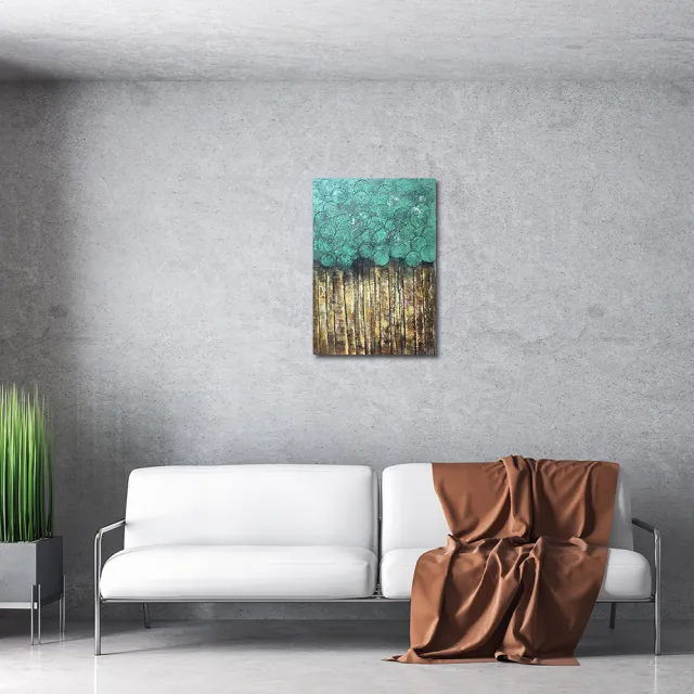 【御畫房】當代國家級展覽畫家 抽象系列手繪油畫70×100cm(DB-127)