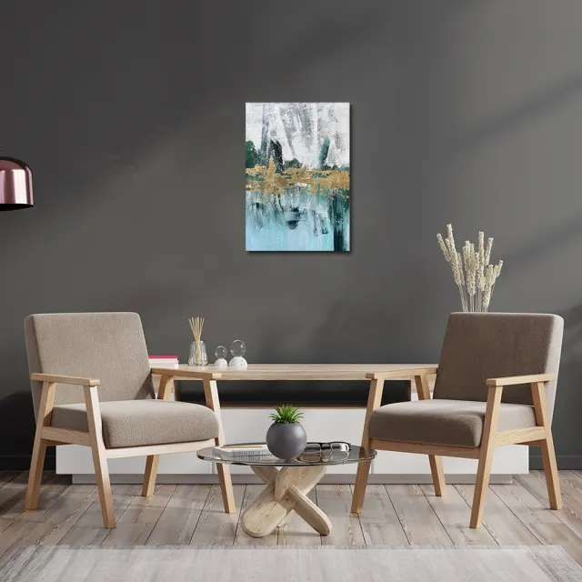 【御畫房】當代國家級展覽畫家 抽象系列手繪油畫70×100cm(DB-139)