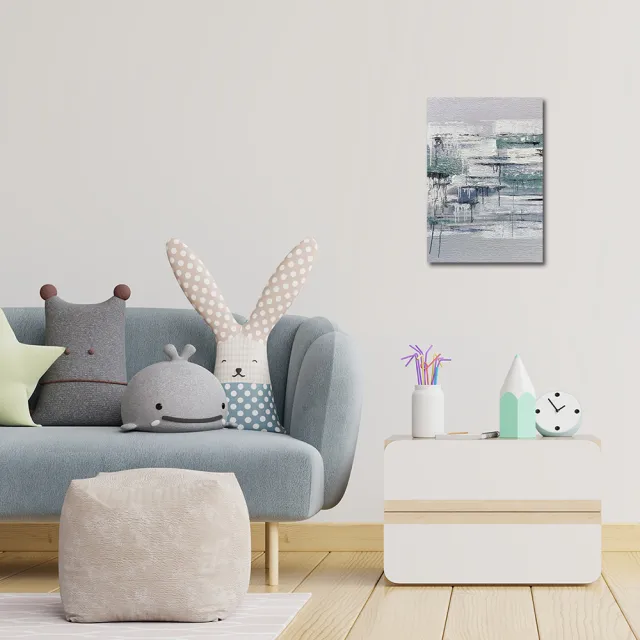 【御畫房】當代國家級展覽畫家 抽象系列手繪油畫70×100cm(DB-134)
