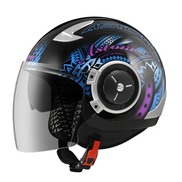【ASTONE】官方直營-SP3+DJ11-SS16 3/4 半罩式安全帽 內藏墨片 抗刮消光(白桃/黑紫/平黑紅/黑粉)