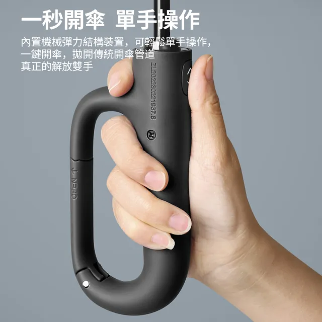 【GER 泰】買一送一 大傘面環扣自動摺疊傘(抗UV/黑膠布晴雨傘/遮陽傘/三折傘/自動傘/環扣傘)