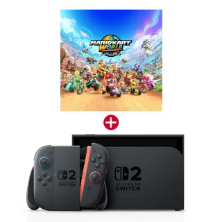【Nintendo 任天堂】Switch 2 瑪利歐賽車世界 主機組+《咚奇剛 蕉力全開》+《9H鋼化貼》