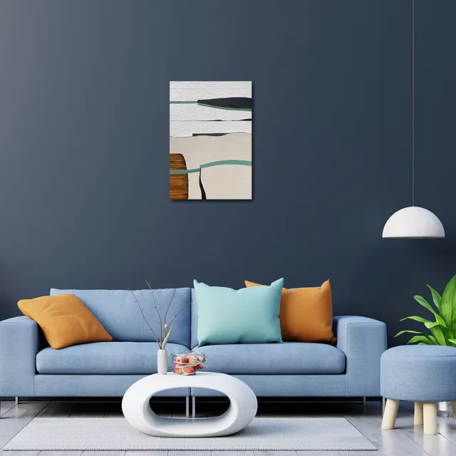 【御畫房】當代國家級展覽畫家 抽象系列手繪油畫70×100cm(DB-145)