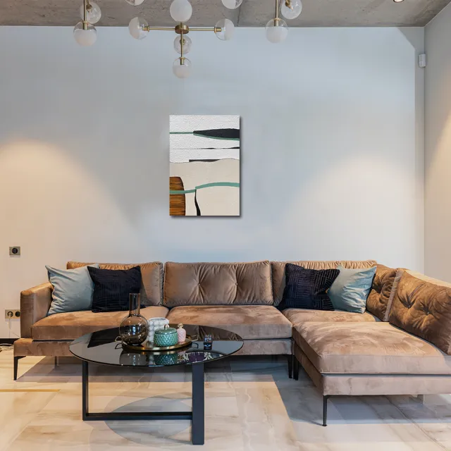 【御畫房】當代國家級展覽畫家 抽象系列手繪油畫70×100cm(DB-145)