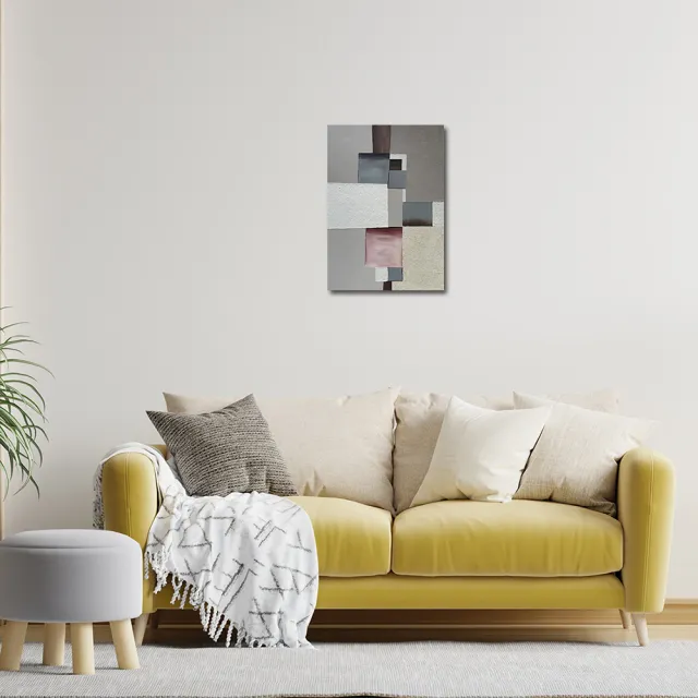 【御畫房】當代國家級展覽畫家 抽象系列手繪油畫70×100cm(DB-144)