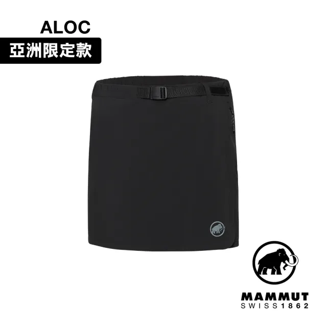 【Mammut 長毛象官方直營】Trekkers Wrap Skort AF Women 日系戶外褲裙 女款 黑色 #1023-01090