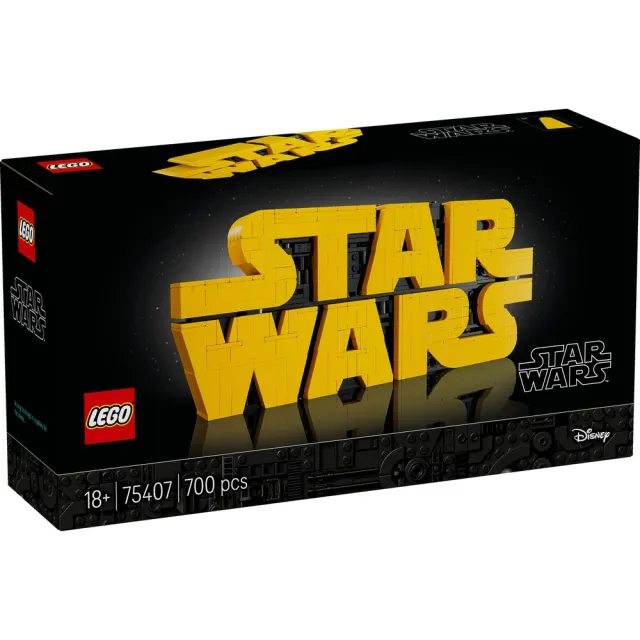 【LEGO 樂高】星際大戰系列 75407 積木版星際大戰 標誌(星戰 居家擺設 積木 玩具模型)