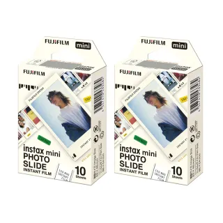【FUJIFILM 富士】instax mini 卡通拍立得底片 2入組(幻燈片效果)