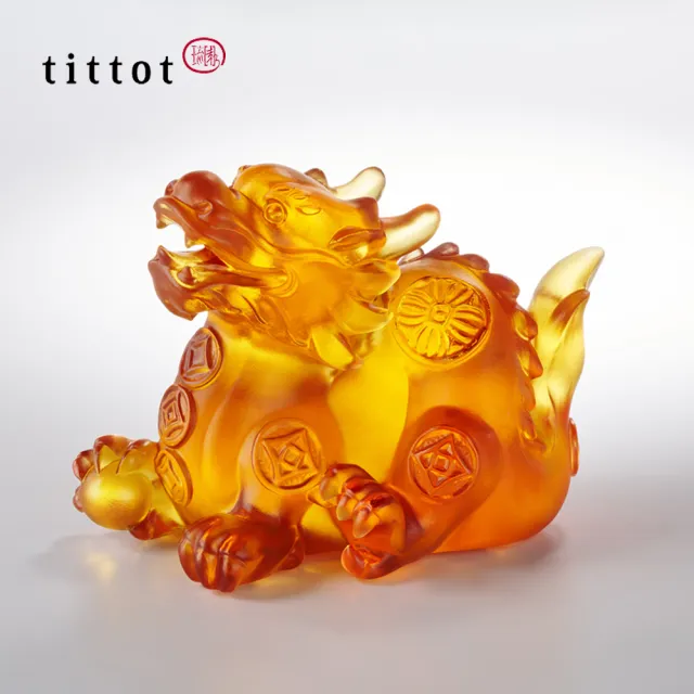 【tittot 琉園】攏發財_十二生肖年年有錢系列  擺飾(琉璃/藝術品/贈禮/生日送禮/生肖/龍擺飾)