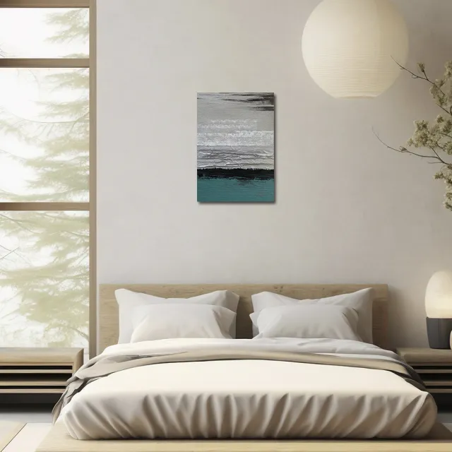 【御畫房】當代國家級展覽畫家 抽象系列手繪油畫70×100cm(DB-176)