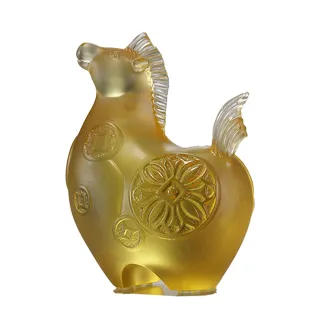 【tittot 琉園】馬上有錢_十二生肖年年有錢系列  擺飾(琉璃/藝術品/贈禮/生日送禮/生肖/馬擺飾)
