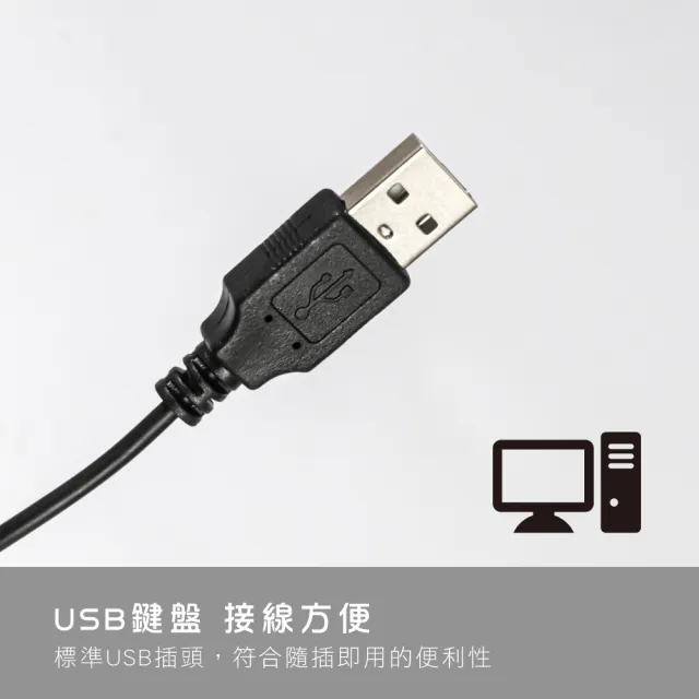 【KINYO】USB經典標準鍵盤(KB-17U)