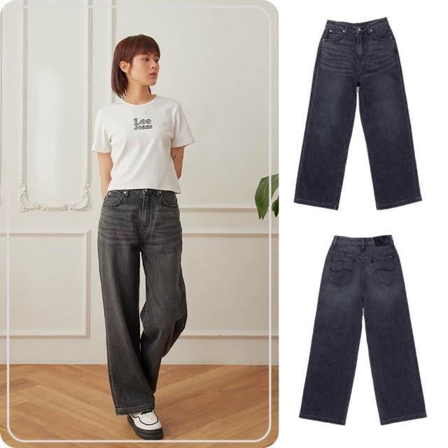【Lee】女裝 牛仔褲 / 428 高腰舒適直筒 灰色洗水(LB517060299)