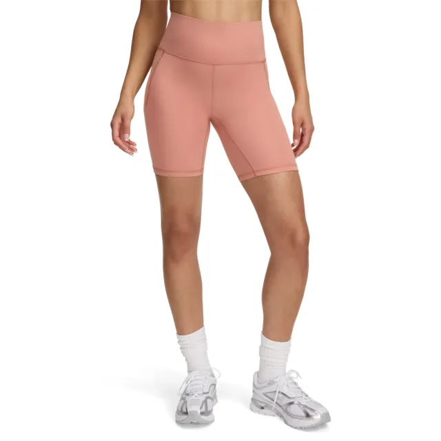 【UNDER ARMOUR】UA 女 Meridian 7吋緊身短褲_1382521-696(粉色)