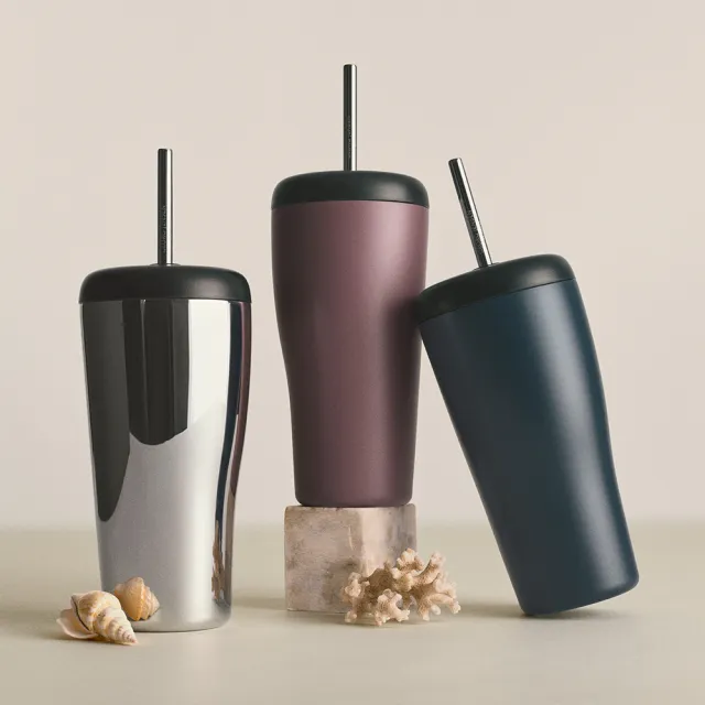 【Georg Jensen 喬治傑生】SKY 旅行杯 鏡面(鏡面拋光不銹鋼 塑膠)