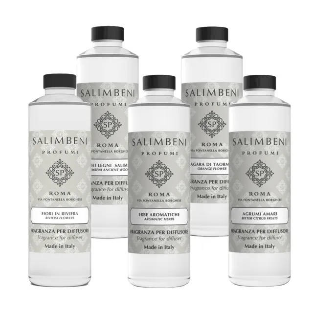 【SALIMBENI 薩林貝尼】經典系列 擴香禮盒補充液組(100ml+250ml 多款香味任選 擴香瓶 禮物 )