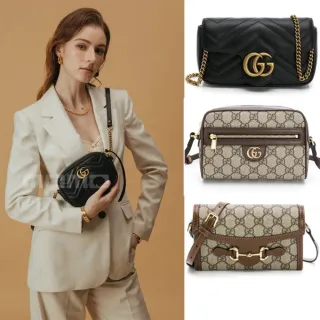 【GUCCI古馳】品牌經典 斜背包/相機包/腋下包(多款任選)