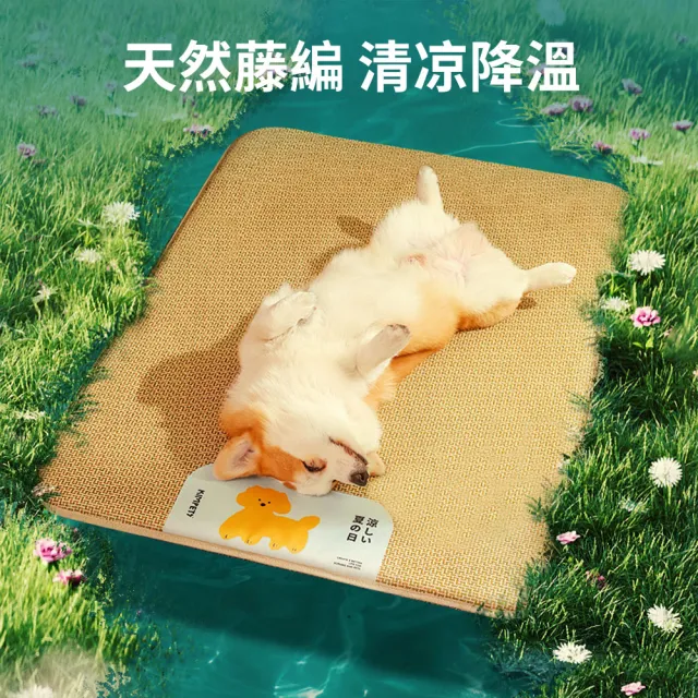 【Petfun】寵物涼墊 貓狗夏季降溫墊 透氣防抓寵物床墊 大尺寸涼感睡墊 貓咪狗狗涼席 75X60cm