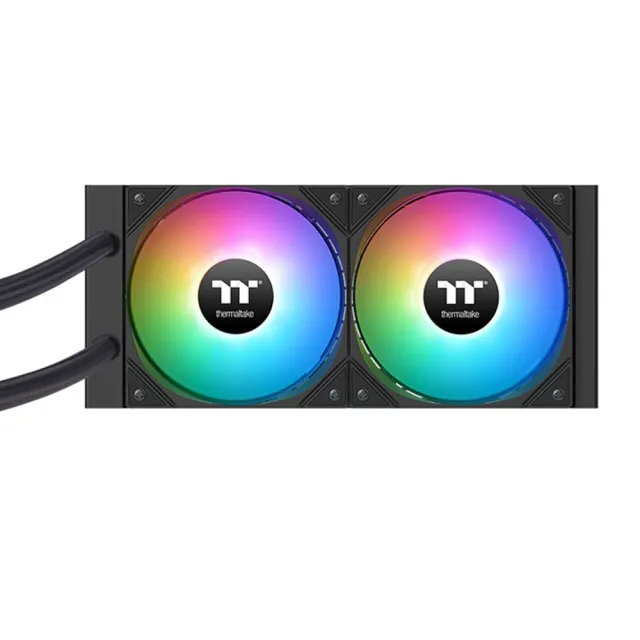 【Thermaltake 曜越】LA240-S ARGB Sync一體式水冷散熱器 2500RPM 段碼液晶顯示器(CL-W461-PL12SW-A)