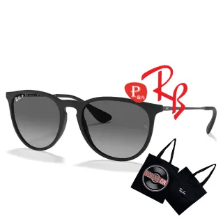 【RayBan 雷朋】Erika 亞洲版 輕量偏光太陽眼鏡 RB4171F 622/T3 霧黑框漸層灰偏光鏡片 公司貨