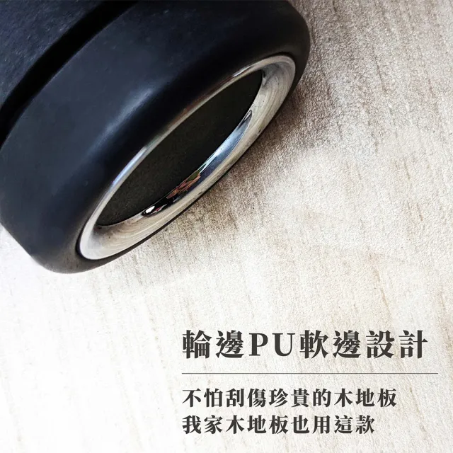 【Welldone做好】高級款60mmPU椅輪1組/5入(真靜音輪 不刮傷木地板 辦公椅萬向輪 電競椅輪子 辦公椅輪子)