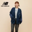 【NEW BALANCE】NB 棉質長袖外套開襟衫_女性_深藍/米白色_WT51515NNY_WT51515SST(美版 版型偏大)