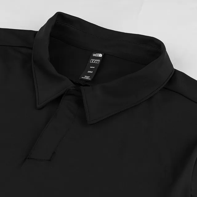【The North Face】TNF 北臉 北面 休閒 短袖POLO M DUNE SKY POLO - AP 男 黑色(NF0A8DFTJK3)