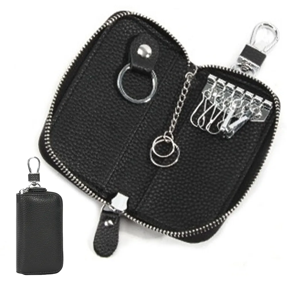 LEEHER】零錢鑰匙包/鑰匙套/鑰匙收納包/鑰匙圈/真皮鑰匙包/拉鍊鎖匙包/包包/鑰匙包/收納- momo購物網- 好評推薦-2026年1月