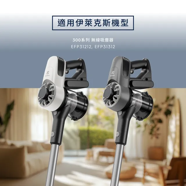 【Electrolux 伊萊克斯】極適家居300 無線吸塵器濾網組(EF161)