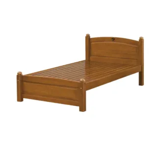 【文創集】安欣卡3.5尺實木單人床台組合