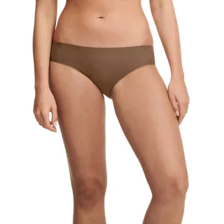 【Chantelle 仙黛爾】Soft Stretch.涼感透氣低腰無痕三角內褲 可可棕.26430_02E(超強彈力包覆)