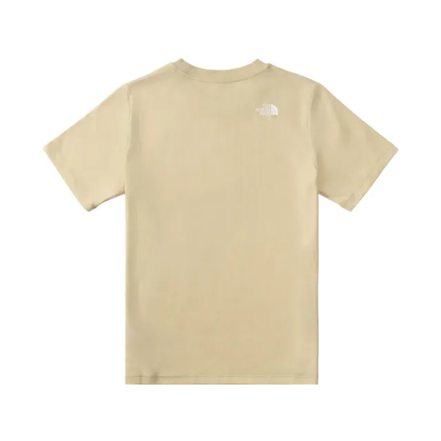 【The North Face】北臉 短袖上衣 童裝 大童 男女童 吸濕排汗 TEEN CACTUS SS TEE 米 NF0A8DCR3X4
