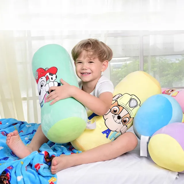 【paw patrol 汪汪隊立大功】圓圓條型兒童抱枕(共有5款汪汪隊短絨毛棉柔條型枕)