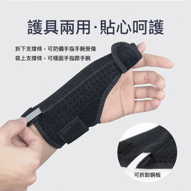 【XA】加強型鋼板支撐拇指護腕HW015單支(掌腕/固定手腕/護腕/拇指支撐/腱鞘/鋼板護具/健身/特降)