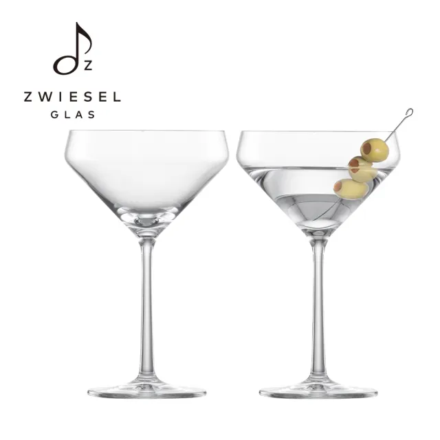 【ZWIESEL GLAS】PURE系列水晶杯 2入組(白蘭地杯/馬丁尼杯/白酒杯/玻璃杯/水晶杯/調酒杯)雙11限定