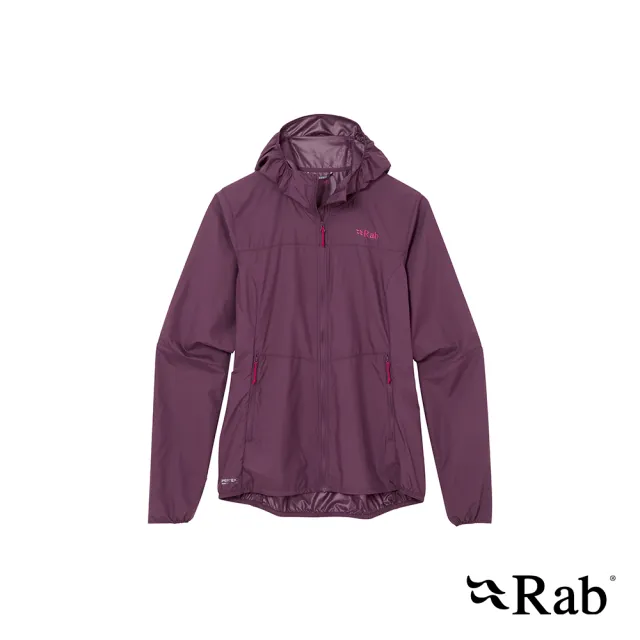 【RAB】Windgather Hoody Wmns 輕量防風連帽外套 女款 桑葚紫 #QWS85