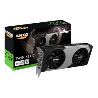 【Inno3D 映眾】GeForce RTX 5060TI 8GB GDDR7 TWIN X2 OC 顯示卡(N506T2-08D7X-193075N)