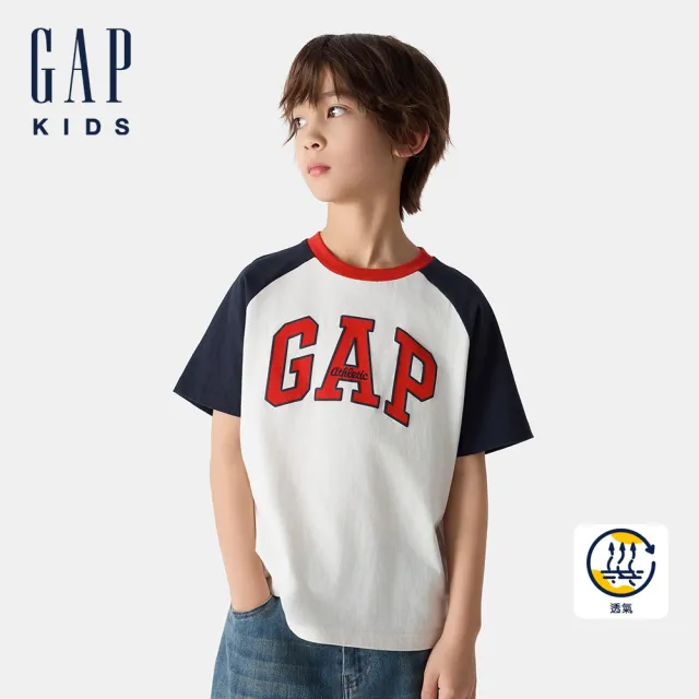 【GAP】兒童裝 Logo純棉刺繡印花圓領短袖T恤-多款任選(759433&759431&687260&736152)