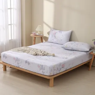 【HOYACASA  禾雅寢具】萊賽爾天絲床包枕套三件組特大-絮夢花香(60支)