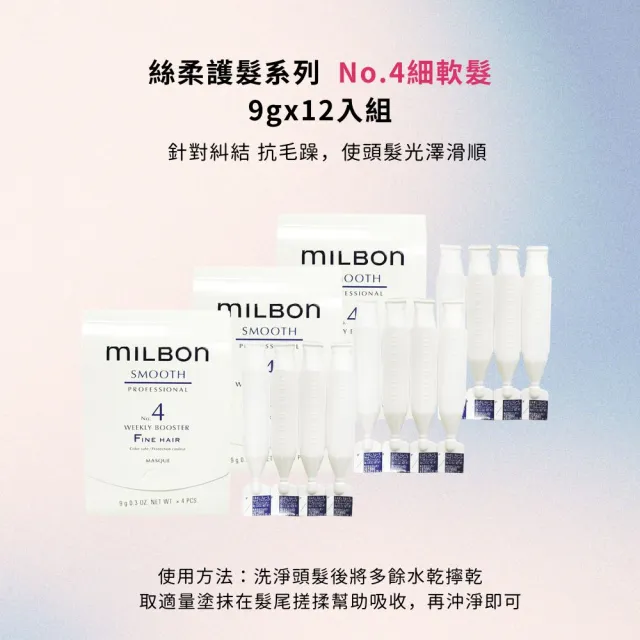 【哥德式】絲柔護髮系列NO.4 9gx12入組(細軟髮/一般髮/粗硬髮 三款任選.護髮.髮膜)